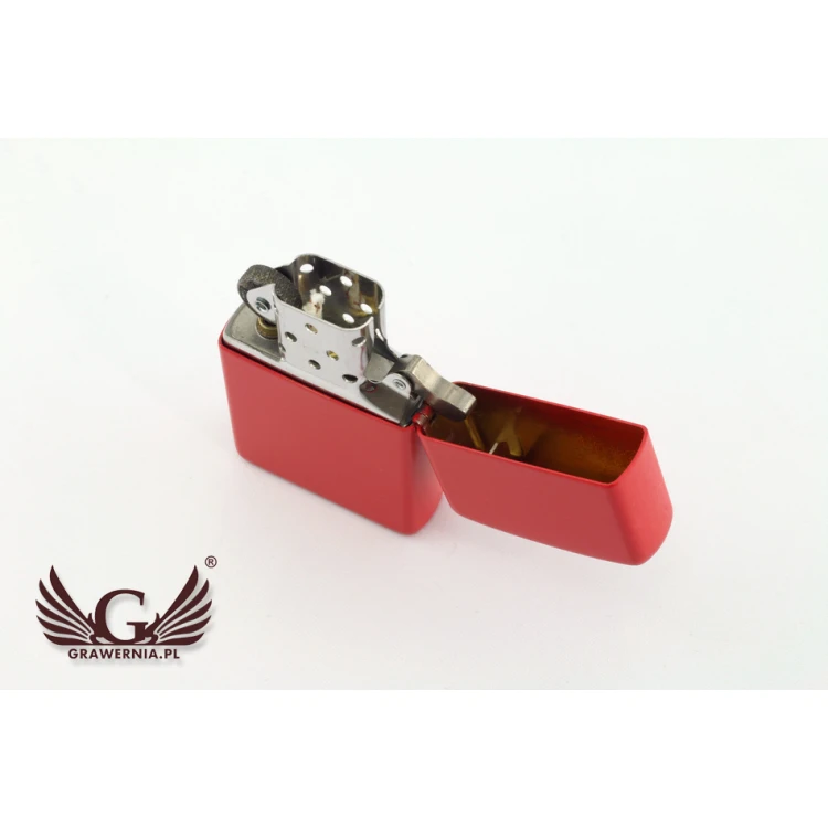 Zapalniczka ZIPPO Red Matte Logo - ZIP010