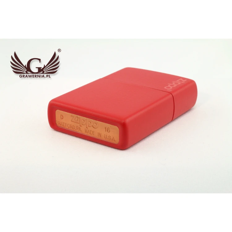 Zapalniczka ZIPPO Red Matte Logo - ZIP010