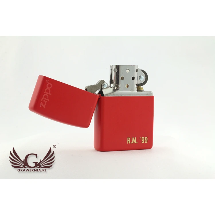 Zapalniczka ZIPPO Red Matte Logo - ZIP010