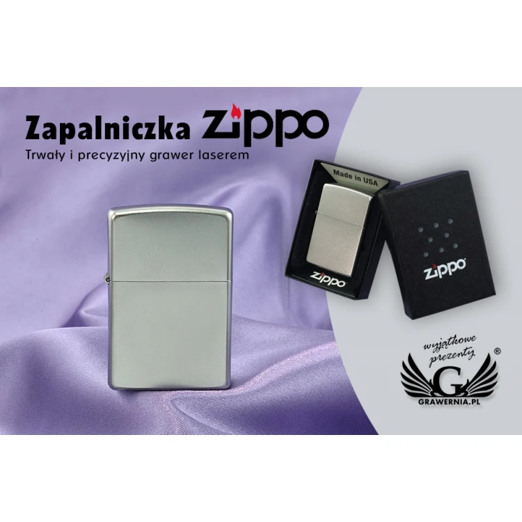 Zapalniczka Zippo Satin Chrome - ZIP024