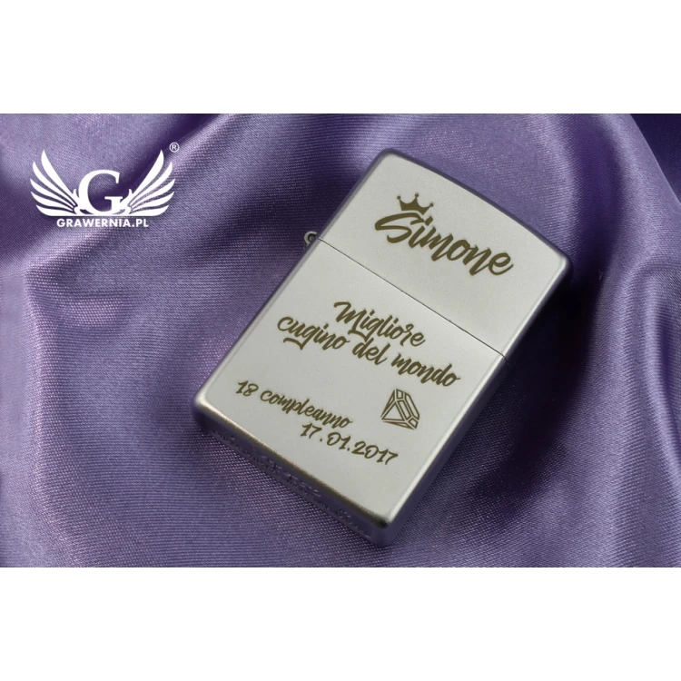 Zapalniczka Zippo Satin Chrome - ZIP024