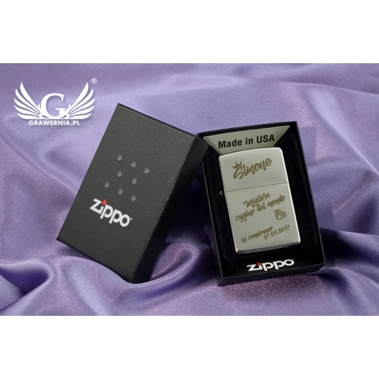 Zapalniczka Zippo Satin Chrome - ZIP024