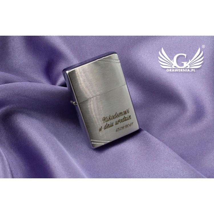 Zapalniczka ZIPPO Vintage Brushed Chrome with Slashes - ZIP027