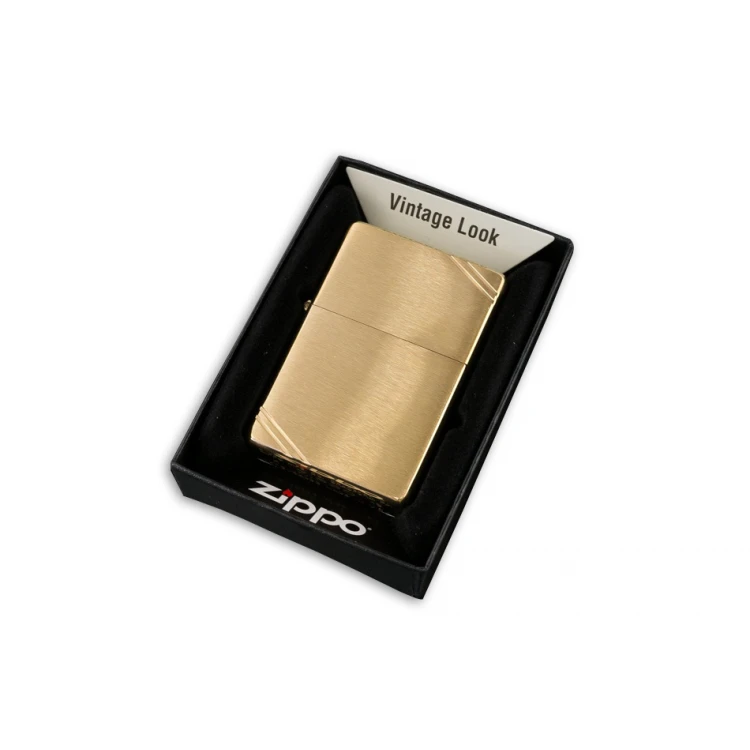 Zapalniczka ZIPPO Vintage Brushed Brass with Slashes - ZIP048