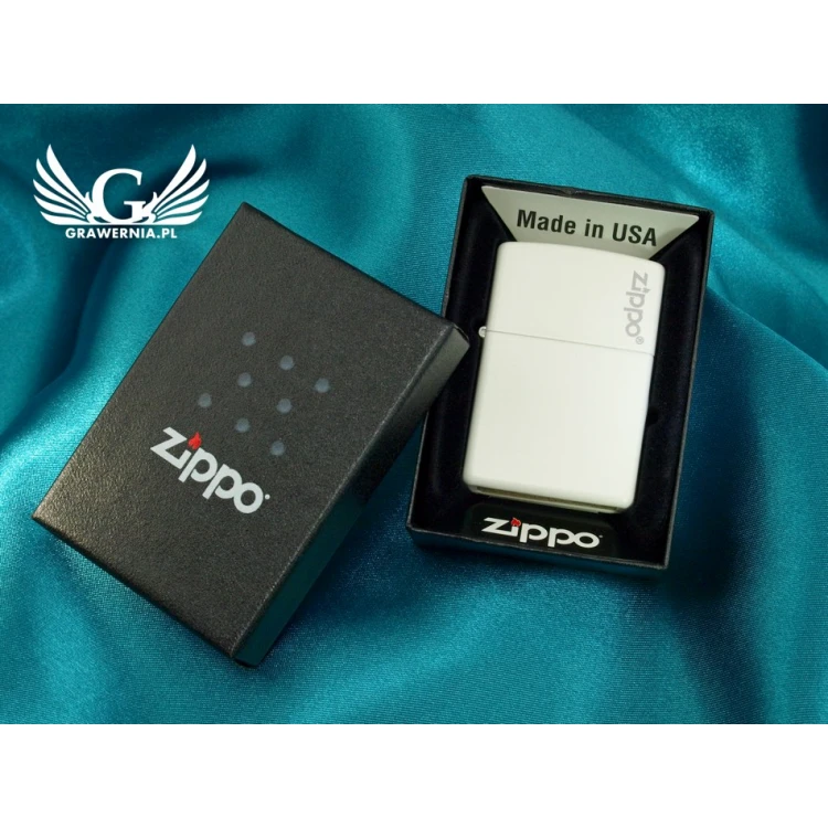 Zapalniczka ZIPPO White Matte Zippo Logo - ZIP007