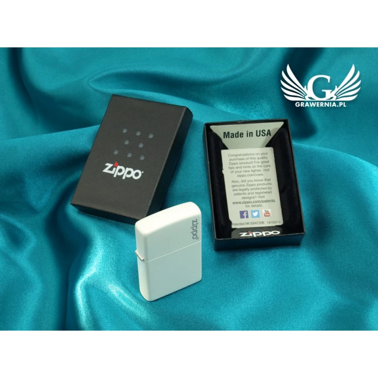 Zapalniczka ZIPPO White Matte Zippo Logo - ZIP007