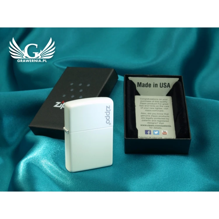 Zapalniczka ZIPPO White Matte Zippo Logo - ZIP007