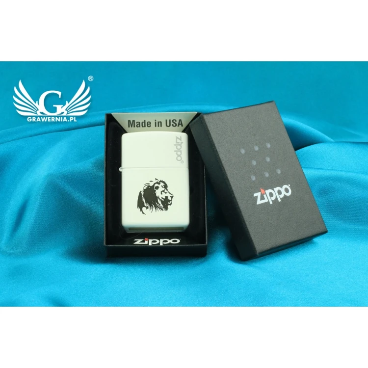 Zapalniczka ZIPPO White Matte Zippo Logo - ZIP007