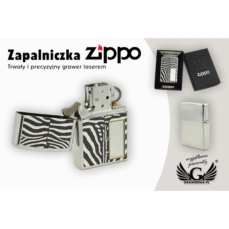 Zapalniczka Zippo Zebra High Polish Chrome - ZIP015