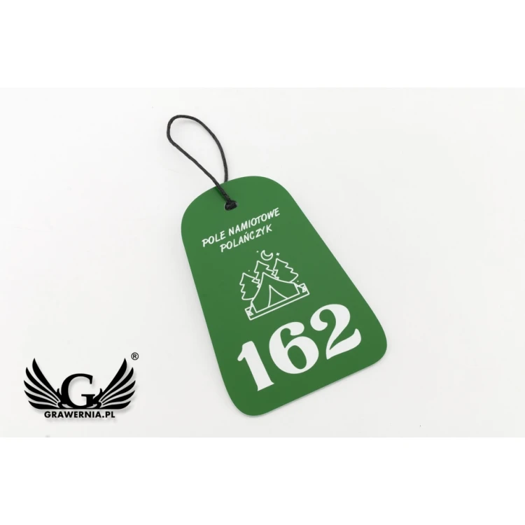 Zawieszki na kemping, pole namiotowe - wymiary: 90x140mm - CAMP1