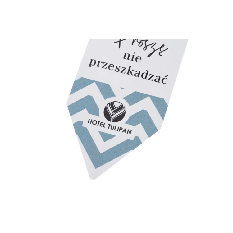 Zawieszki na klamkę hotelową - wymiary: 60x205mm - druk UV - ZAW012