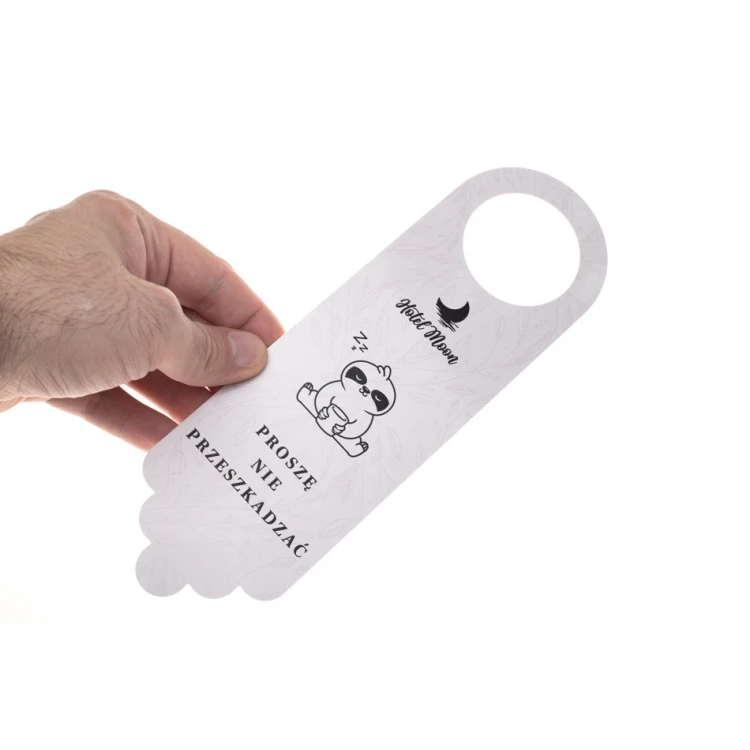 Zawieszki na klamkę hotelową - wymiary: 70x230mm - druk UV - ZAW013