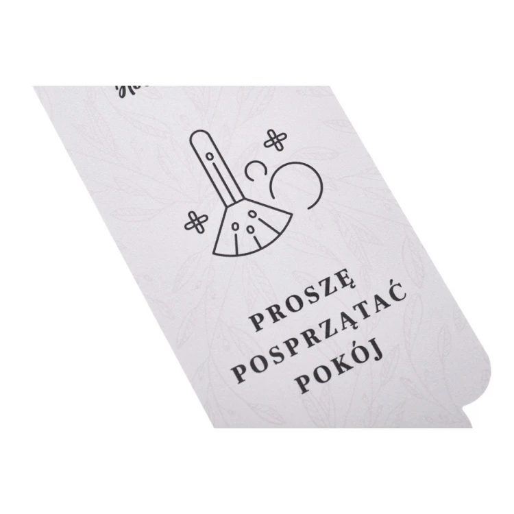 Zawieszki na klamkę hotelową - wymiary: 70x230mm - druk UV - ZAW013