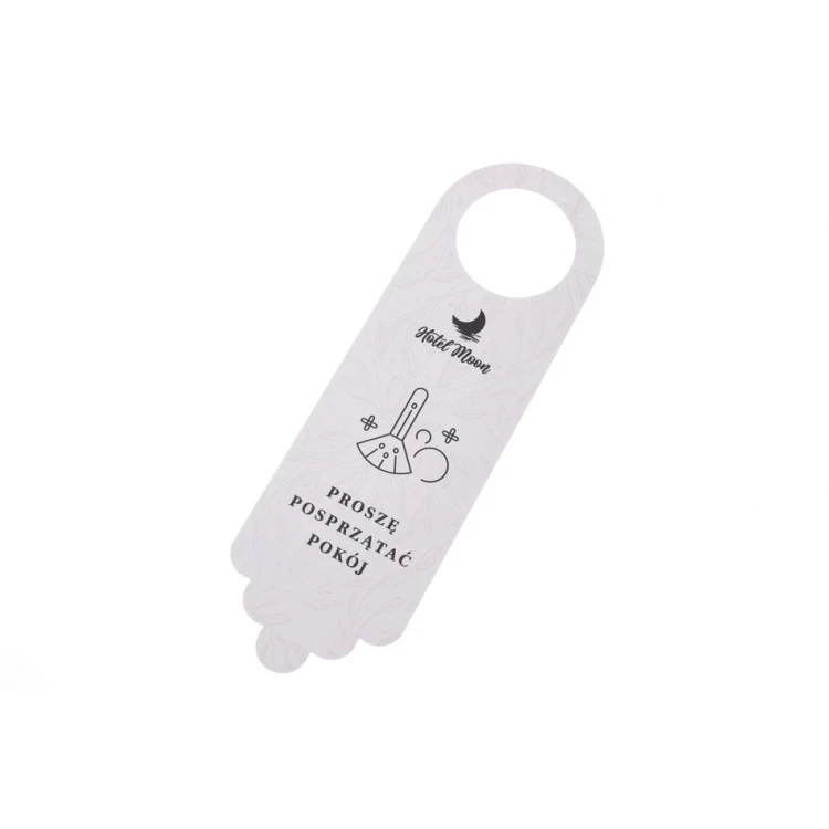 Zawieszki na klamkę hotelową - wymiary: 70x230mm - druk UV - ZAW013