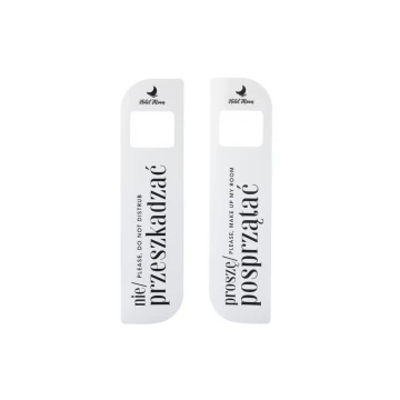 Zawieszki na klamkę hotelową - wymiary: 60x230mm - druk UV - ZAW014
