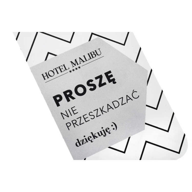 Zawieszki na klamkę hotelową - wymiary: 80x205mm - druk UV - ZAW015
