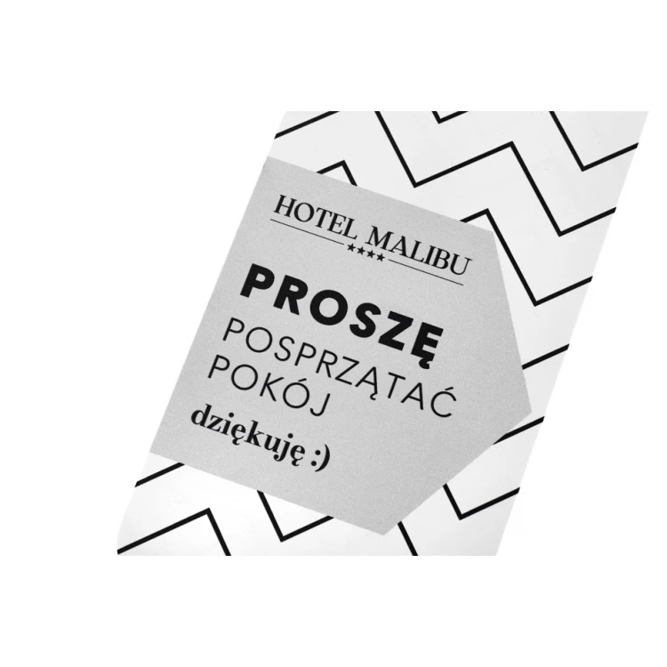Zawieszki na klamkę hotelową - wymiary: 80x205mm - druk UV - ZAW015