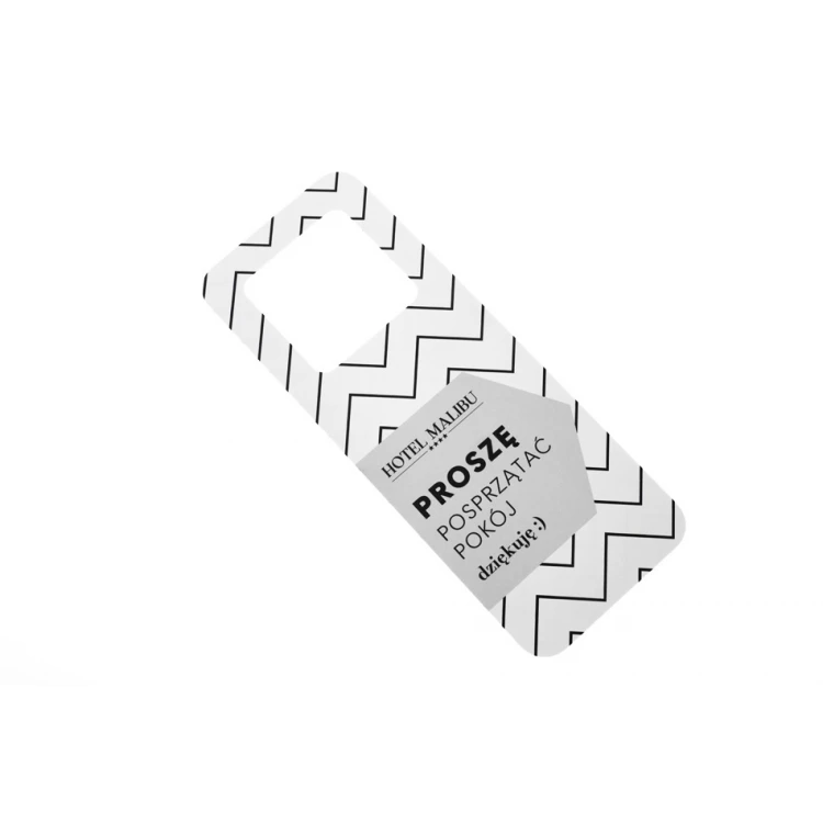 Zawieszki na klamkę hotelową - wymiary: 80x205mm - druk UV - ZAW015