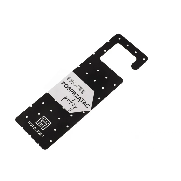 Zawieszki na klamkę hotelową - wymiary: 65x210mm - druk UV - ZAW016