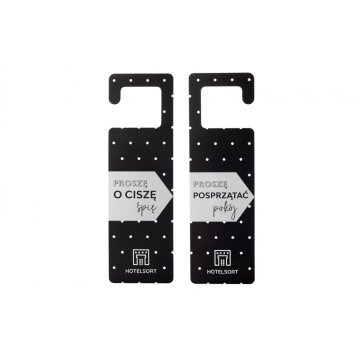Zawieszki na klamkę hotelową - wymiary: 65x210mm - druk UV - ZAW016