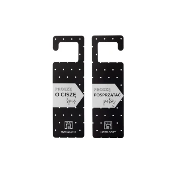 Zawieszki na klamkę hotelową - wymiary: 65x210mm - druk UV - ZAW016