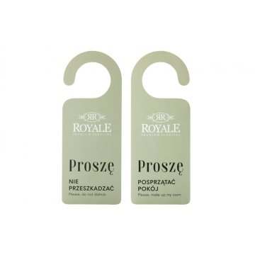 Zawieszki na klamkę hotelową - wymiary: 81x210mm - druk UV - ZAW009