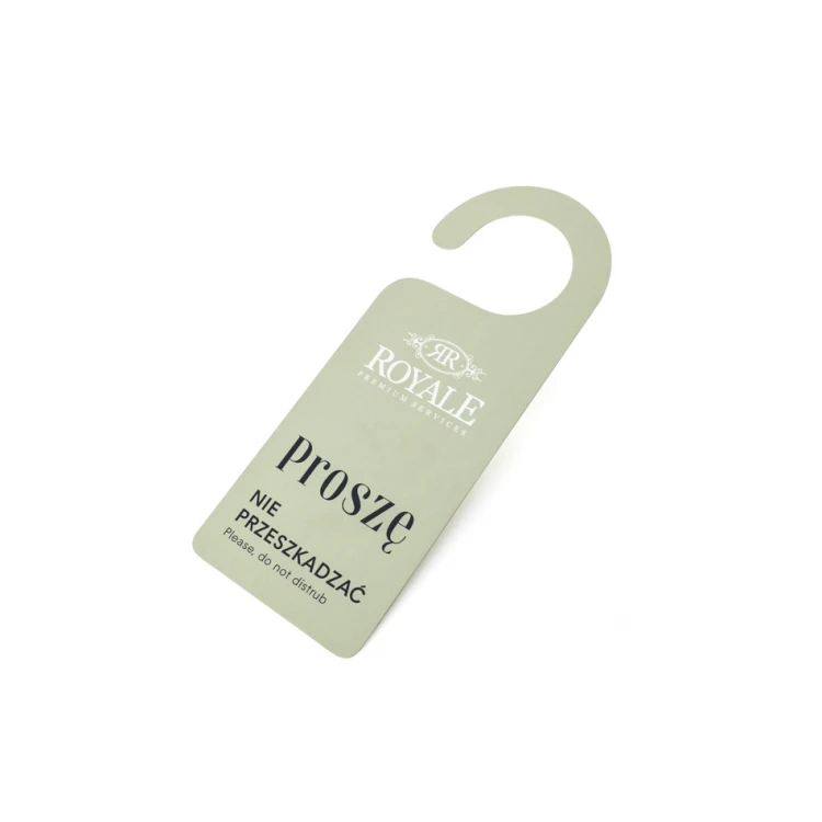 Zawieszki na klamkę hotelową - wymiary: 81x210mm - druk UV - ZAW009