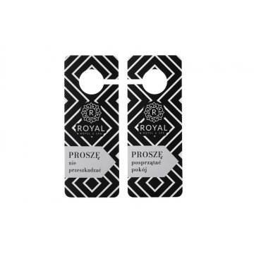 Zawieszki na klamkę hotelową - wymiary: 80x206mm - druk UV - ZAW018