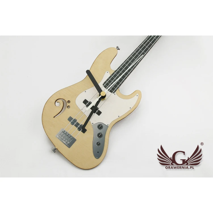 Zegar basisty - Gitara Basowa - kolorowy druk UV - ZEG010