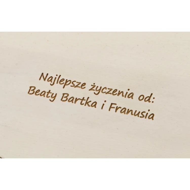 Zegar drewniany - Miłość - Prezent ślubny - ZEG022