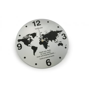 Zegar World z dowolnym grawerem - ZEG013