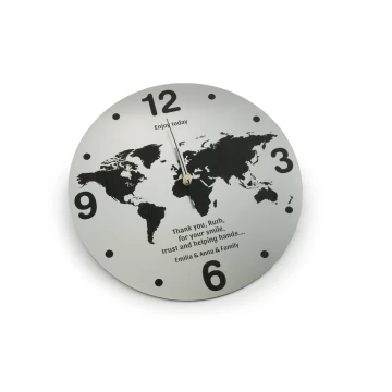 Zegar World z dowolnym grawerem - ZEG013