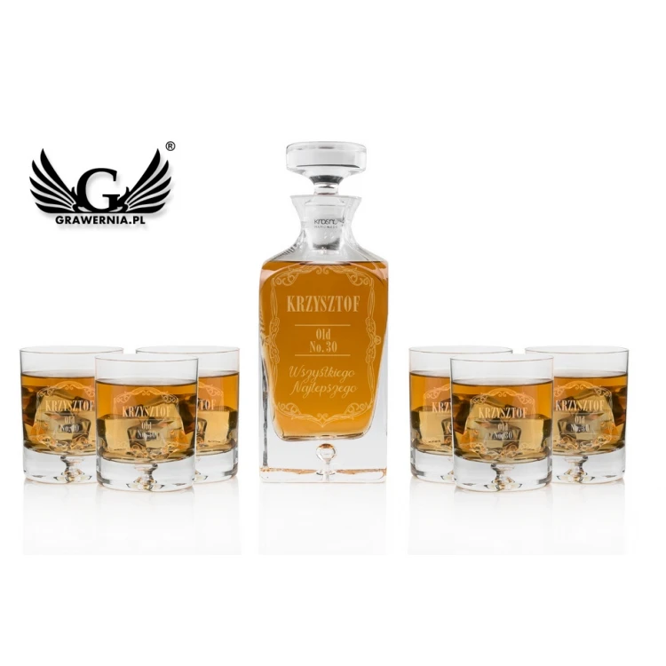Zestaw do whisky z grawerem - LAMBERT - KAR046