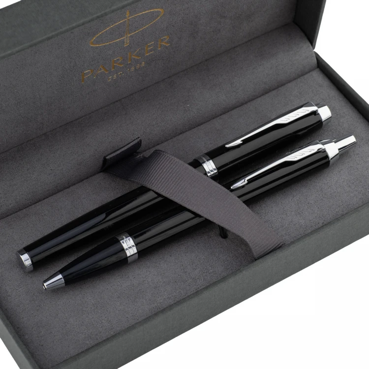 Zestaw Parker IM Core Black CT - pióro wieczne i długopis - PAR212-DUO-PRO
