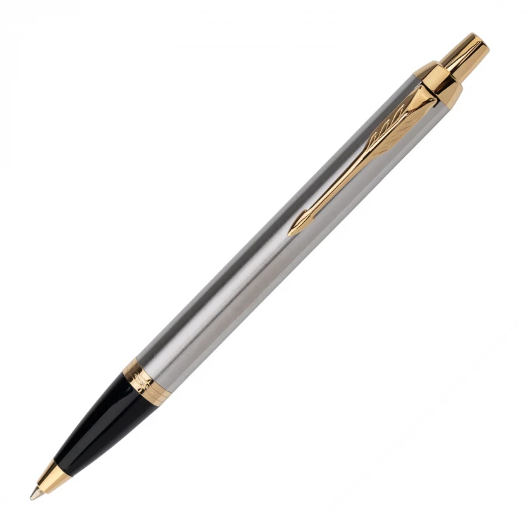 Zestaw Parker IM Core Brushed Metal GT - długopis z etui - PAR227