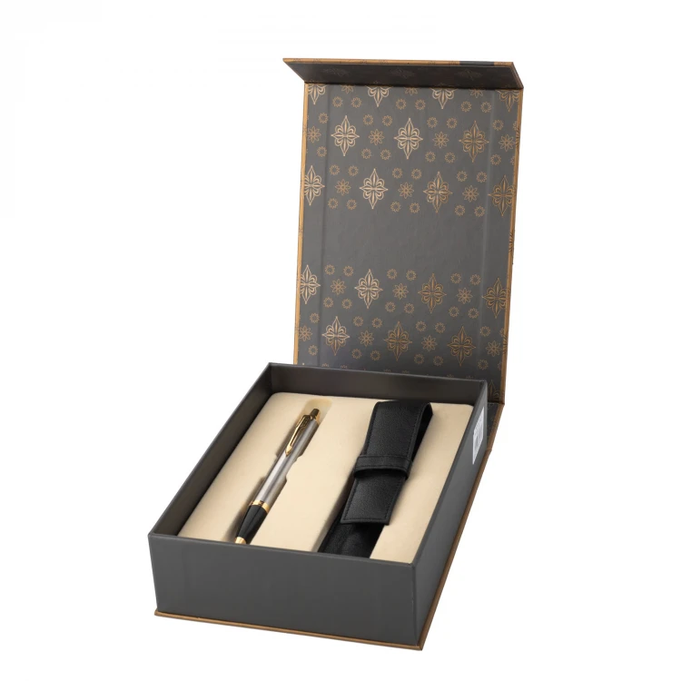 Zestaw Parker IM Core Brushed Metal GT - długopis z etui - PAR227