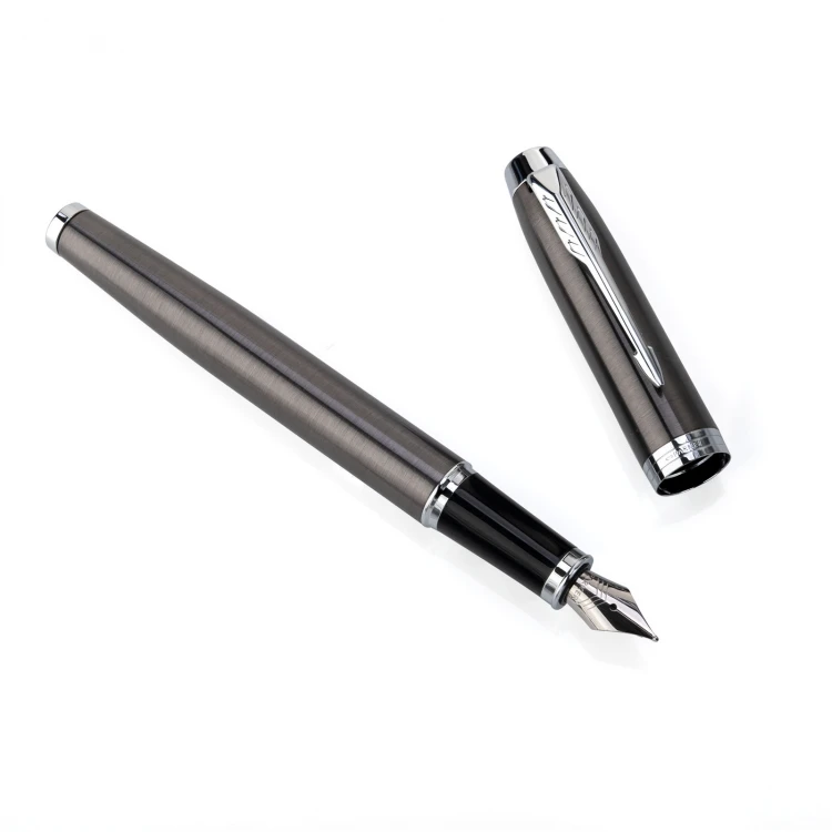 Zestaw Parker IM Core Dark Espresso CT pióro wieczne i długopis z etui - PAR195-DUO-PT