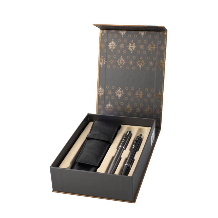 Zestaw Parker IM Core Dark Espresso CT pióro wieczne i długopis z etui - PAR195-DUO-PT
