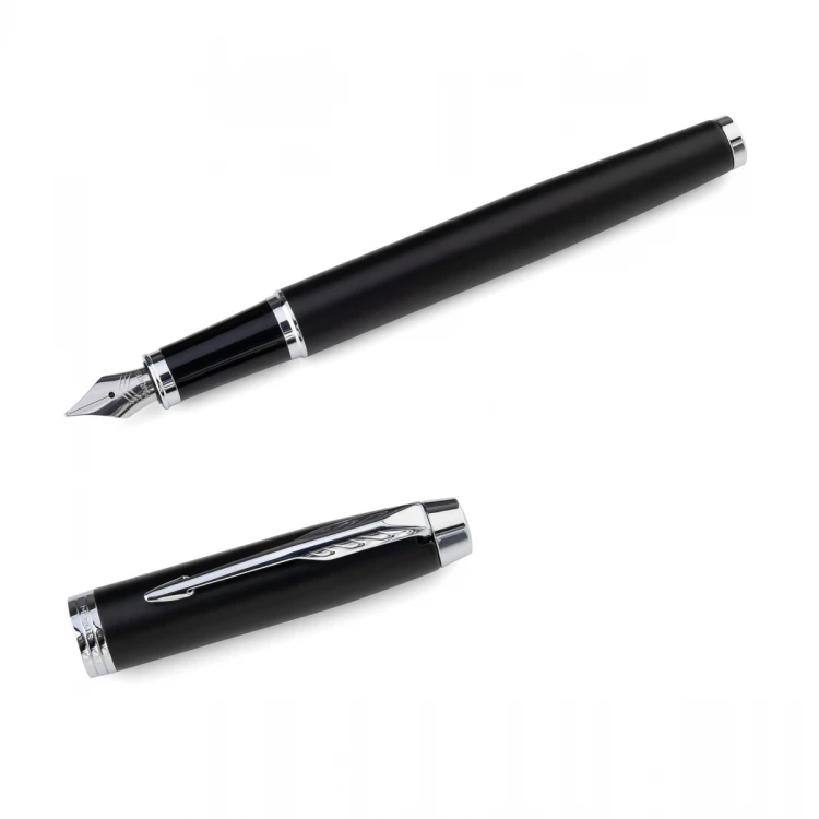 Zestaw Parker IM Essential Matte Black CT - pióro wieczne i długopis - PAR214-DUO-PRO