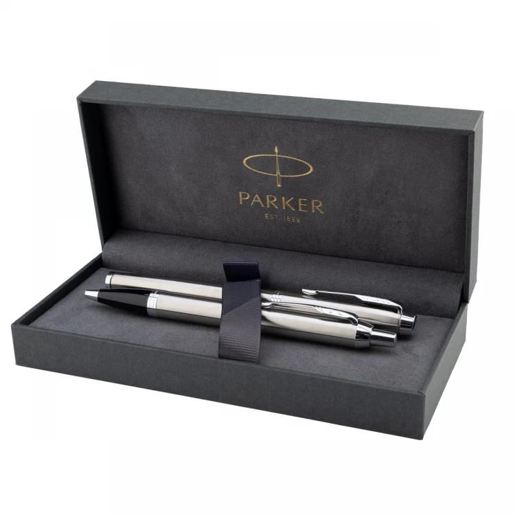 Zestaw Parker IM Essential Stainless Steel CT - pióro wieczne i długopis - PAR213-DUO-PRO