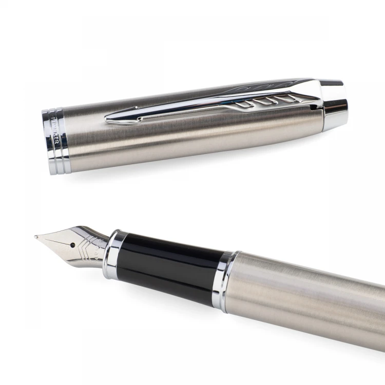 Zestaw Parker IM Essential Stainless Steel CT - pióro wieczne i długopis - PAR213-DUO-PRO