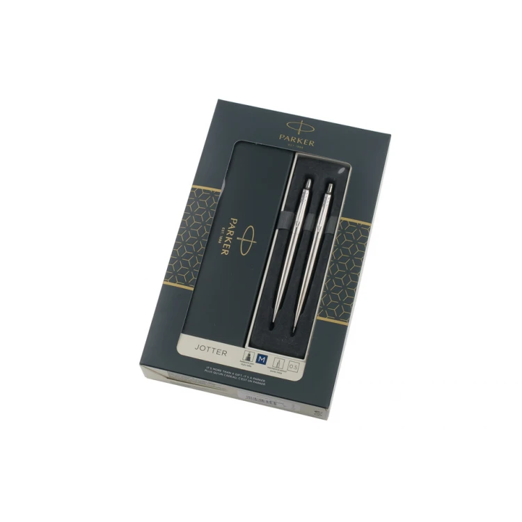 Zestaw Parker Jotter Core Stalowy CT ołówek i długopis - PAR179-DUO-CT