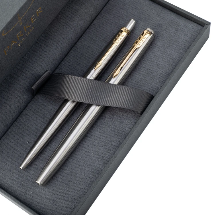 Zestaw Parker Jotter Core Stainless Steel GT - pióro wieczne i długopis - PAR234-DUO-PRO