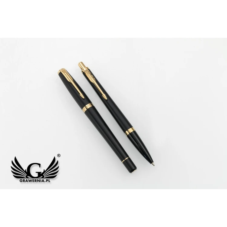 Zestaw Parker URBAN Core Muted Black GT pióro wieczne i długopis z białym notesem - PAR136-DUO-PT