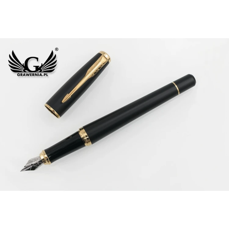 Zestaw Parker URBAN Core Muted Black GT pióro wieczne i długopis z białym notesem - PAR136-DUO-PT