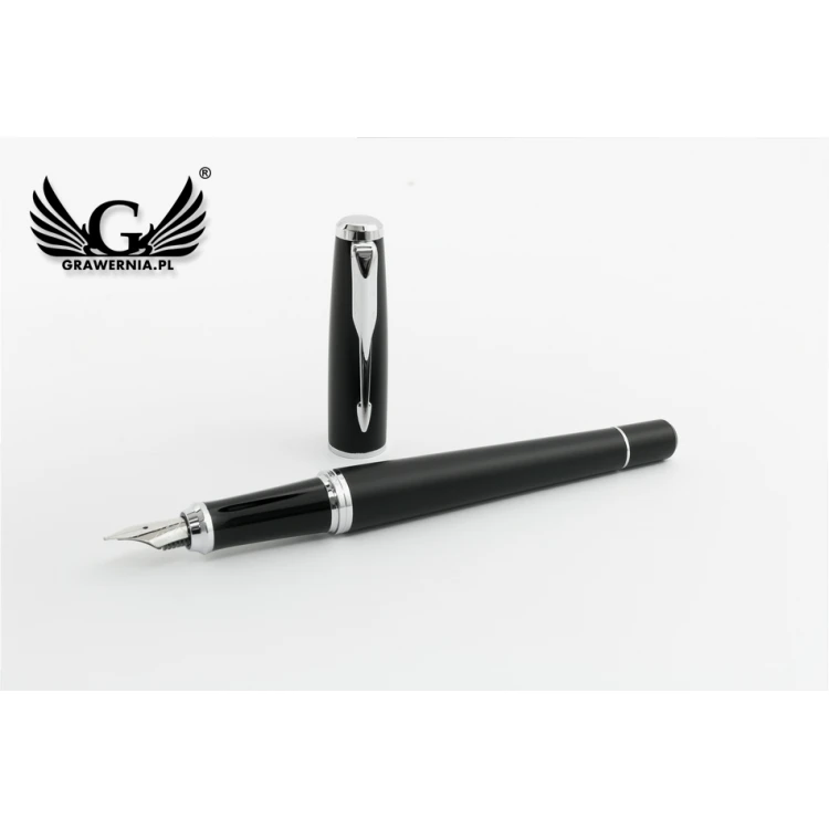 Zestaw Parker URBAN Core Muted Black CT pióro wieczne i długopis z białym notesem - PAR169-DUO-PT