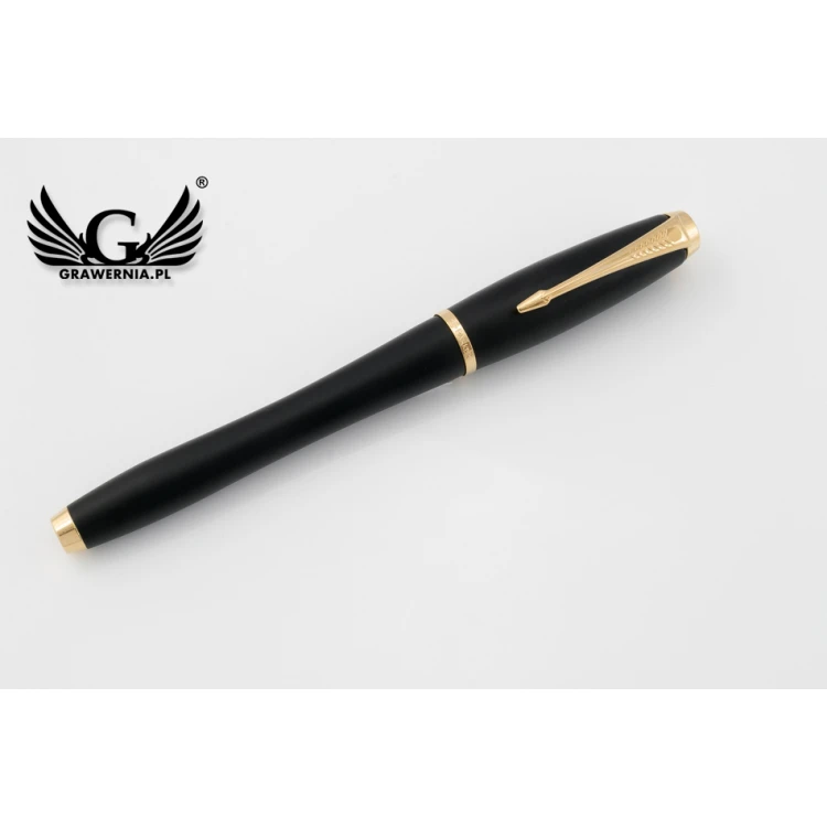 Zestaw Parker URBAN Muted Black GT pióro wieczne i długopis z białym notesem - PAR138-DUO-SW