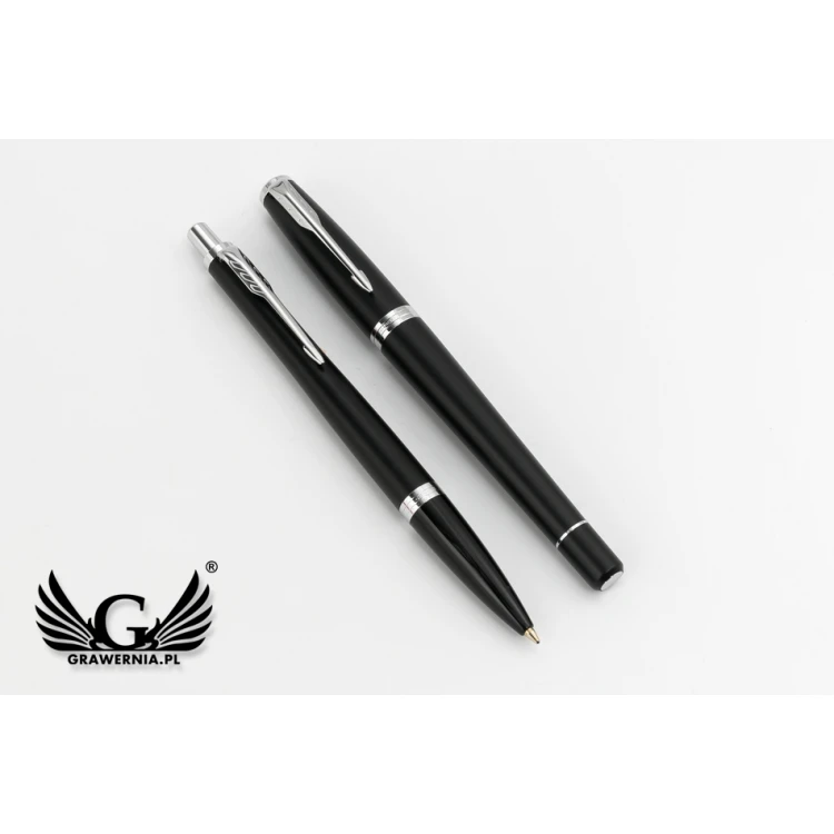 Zestaw Parker URBAN Core Muted Black CT pióro wieczne i długopis z białym notesem - PAR169-DUO-PT