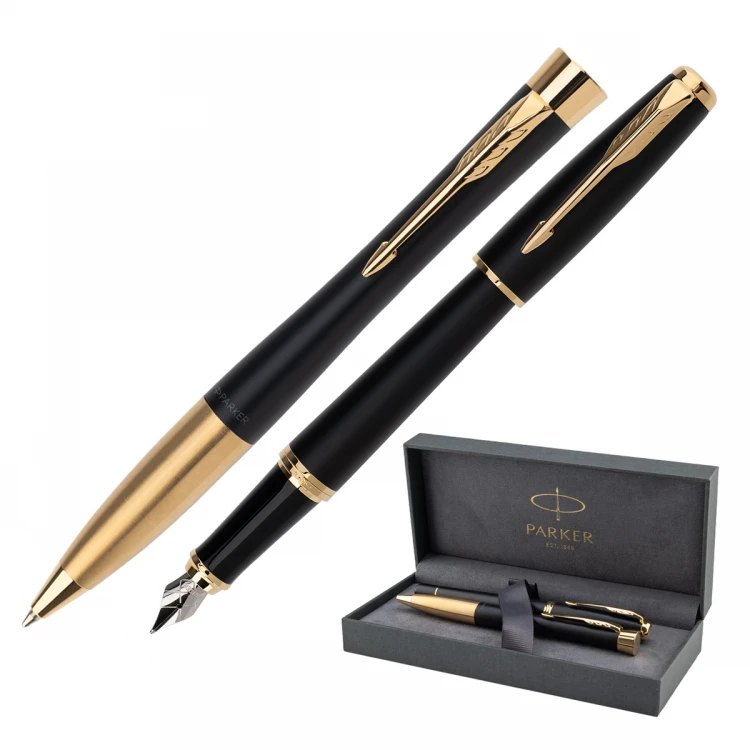 Zestaw Parker URBAN Muted Black GT pióro wieczne i długopis - PAR208-DUO-PRO
