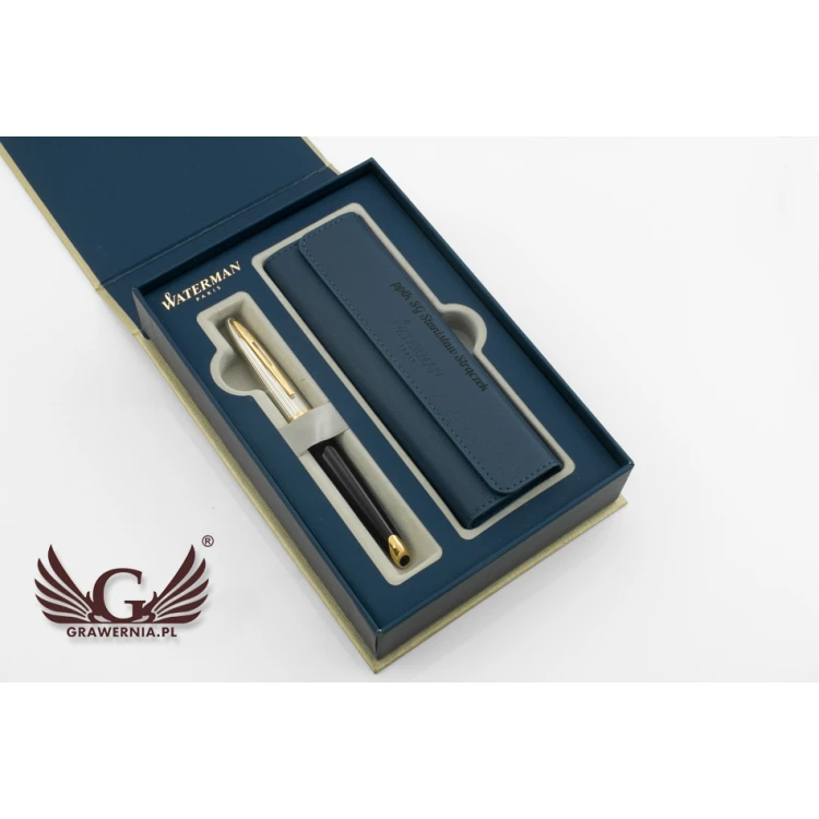 ZESTAW WATERMAN Carene Deluxe Czarny GT z etui - WAT013